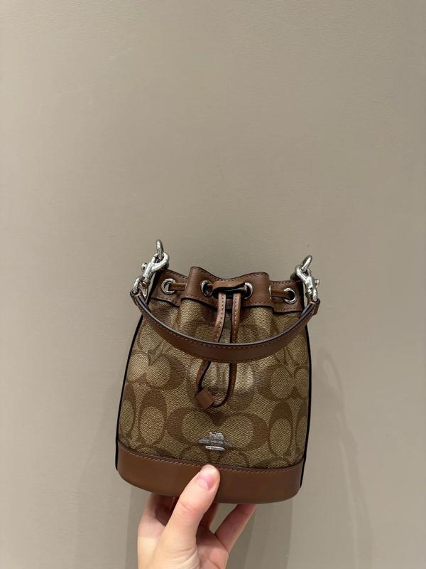 Koujia 新しいデンプシー 15 巾着バケットバッグフォーチュンバケットクラシックハンドバッグ老眼ショルダーメッセンジャーバッグ女性のための|undefined