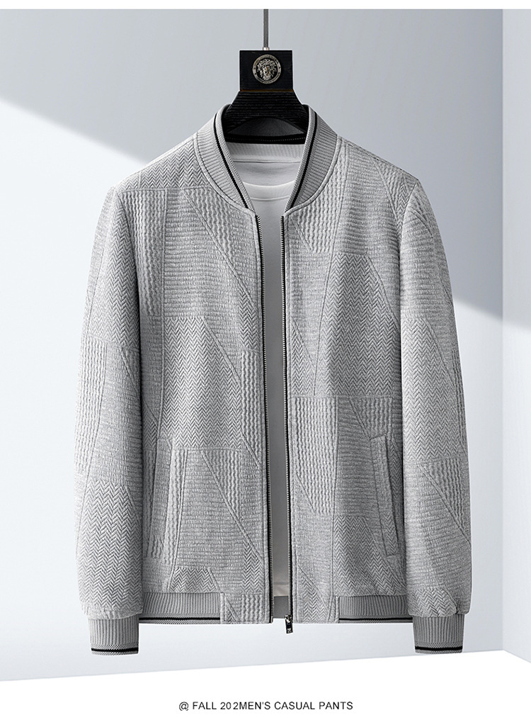 Herren Strickjacke Mit Baseballkragen Für Einen Casual Look_voghion.com
