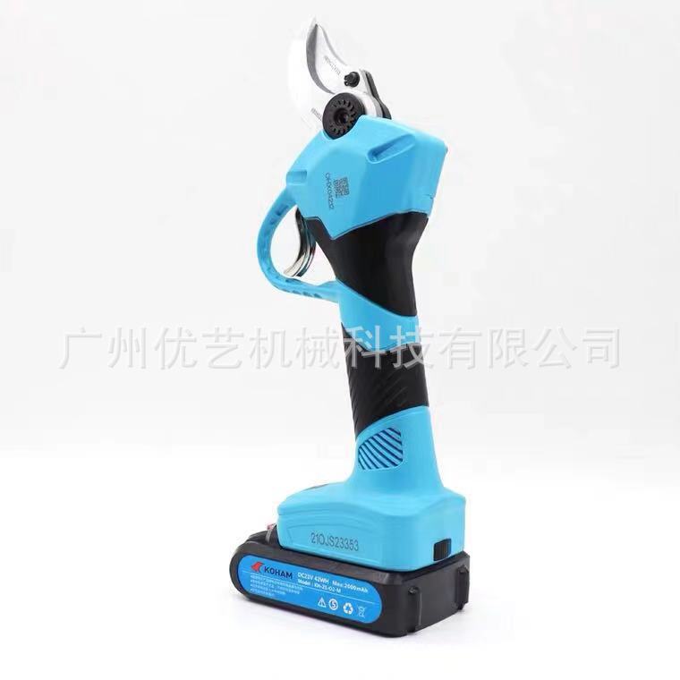 嘉航3公分电动剪刀修枝剪粗枝剪园艺剪充电无线强力修枝剪便捷式