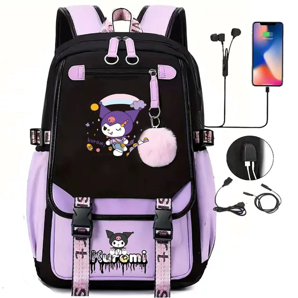 New Travel Bag, Sports Bag, Student Bag, Backpack, USB Charging Bag, Stray Kids Large Capacity Bag