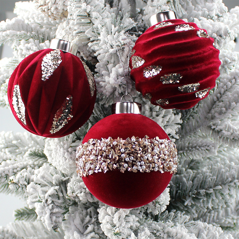 2026 nueva bola de decoración de Navidad 8cm bola de Navidad decoración de árbol de Navidad colgante decoración de Navidad