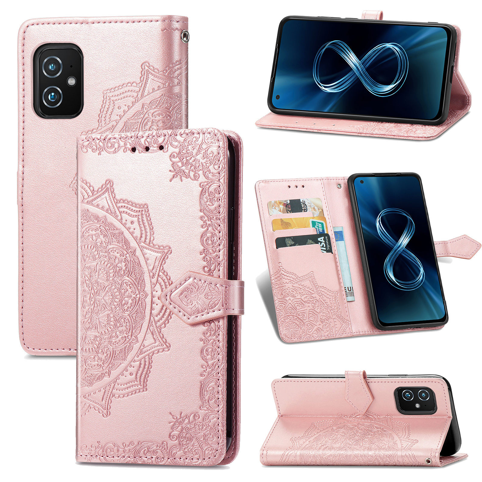 适用华硕ROG Phone5s Pro手机壳翻盖套磁吸ZenFone8 Flip手机皮套