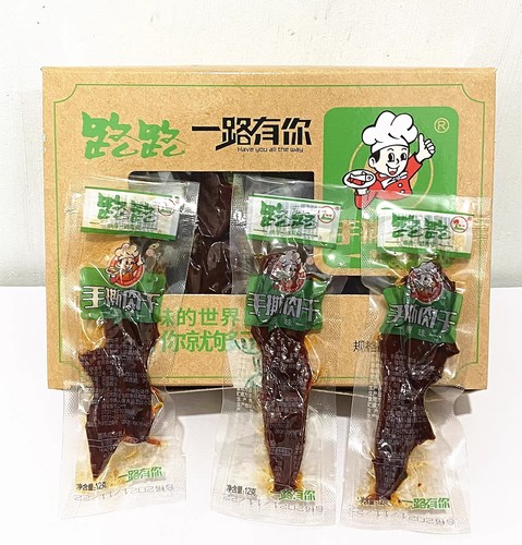Lulu Hand-Torn Duck Jerky, Small Packaging, Air-Dried Duck Breast Snack, Office Snack, Delicious Appetizer, Spicy Flavor