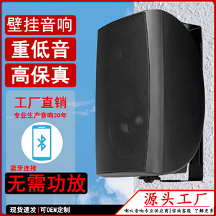 Public Broadcast Wall-Mounted Audio Manufacturer Constant Voltage and Fixed Resistance Bluetooth Speaker Wall-Mounted Speaker Shopping Mall Supermarket Conference Speaker