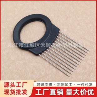 Stainless Steel Pork Tendon Puller, Steak Tenderizer, Meat Floss Needle, Vegetable Cutting Hand Guard, Onion Insert, Fruit Fixed Cutter