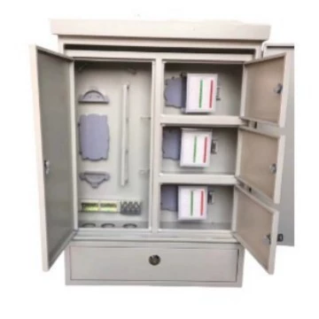 Напольный уличный распределительный короб «три в одном» с 48 ядрами, коридорные коробки «три в одном» с 96 и 144 ядрами различных размеров.