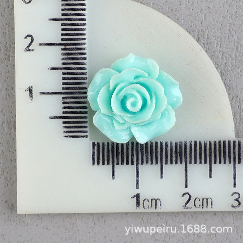 バラの花の樹脂の部品の髪飾りのbbクリップの材料のDIYクリームの携帯のケースの穴の靴のDIYの花