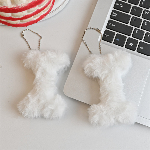 ins plush bone pendant cute creative doll student couple school bag car key chain pendant pendant