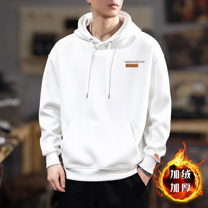 Primavera pesada y otoño nueva chaqueta encapuchada hombre pesado chaqueta adolescente americana chaqueta con capuchona marca de moda