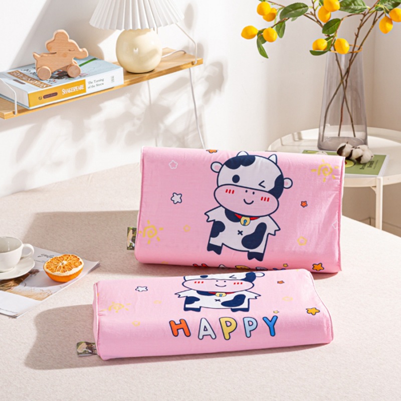 Children's flat pillow 44*27*6/6 [cow powder]