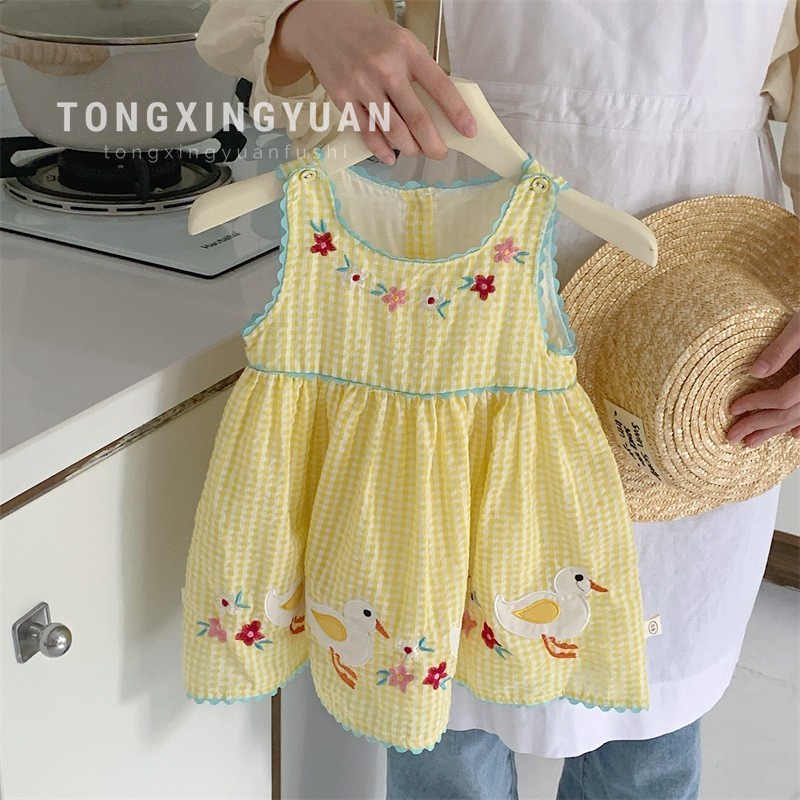 Summer sleevless dress girl's