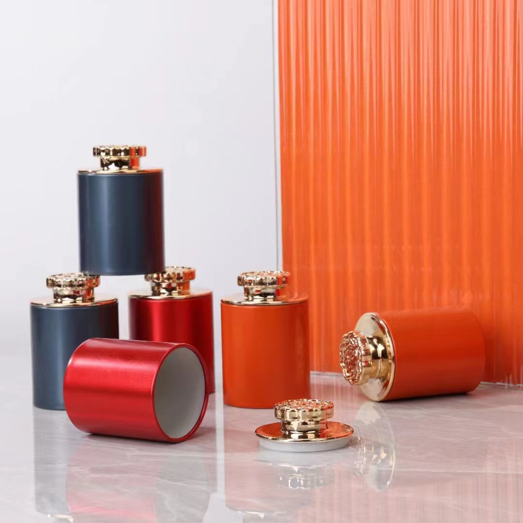 新款迷你红茶绿茶茶叶罐小号密封罐虫草花罐子空罐子包装茶叶罐个