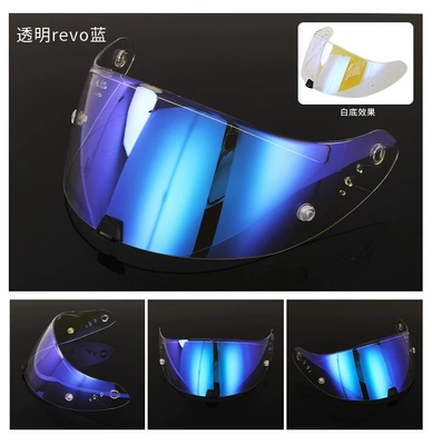 Anti-Ultraviolet Safety Lens, Motosiklet dəbilqələri - transparent-revo-blue-for-day-and-night-use