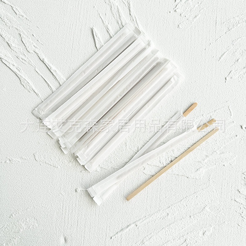 Mezclador de café de madera desechable 50000p mezclador de café de abedul empaquetado por separado para cafetería