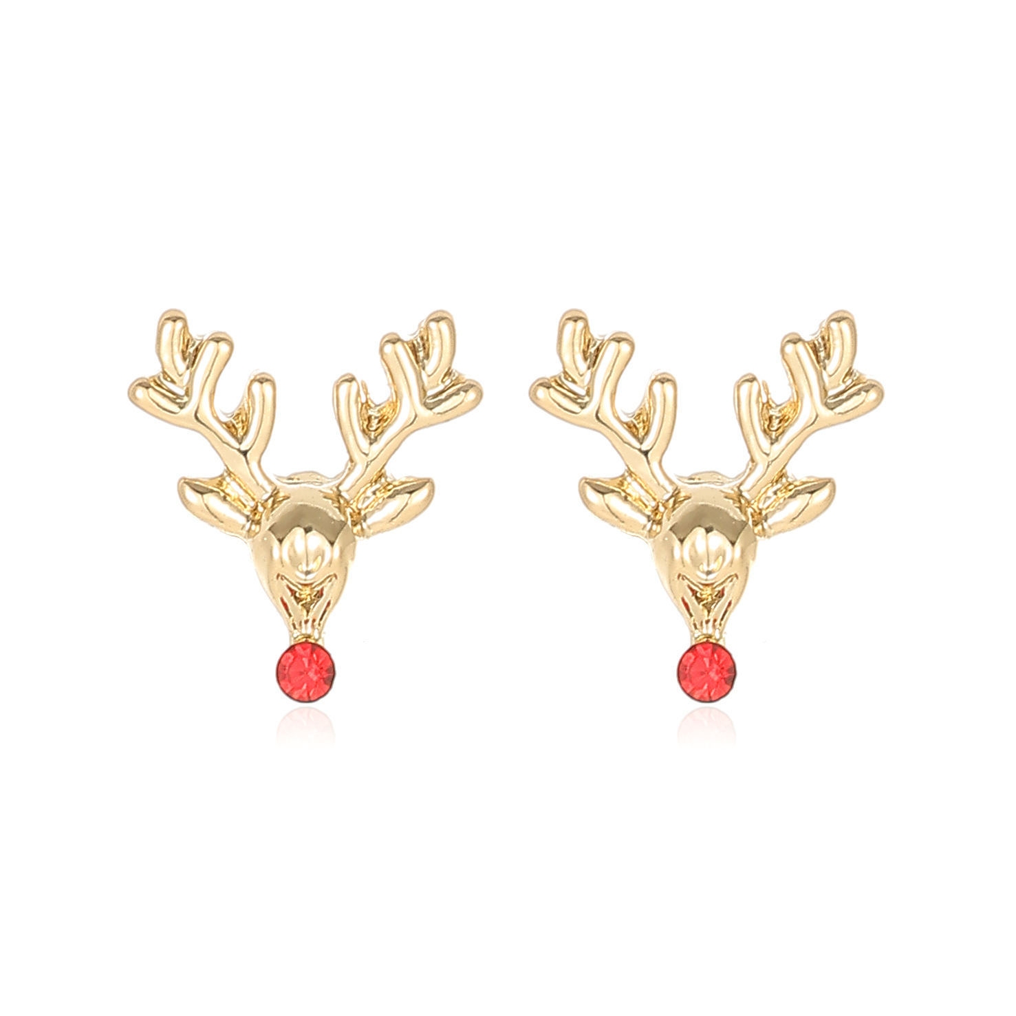 Christmas Tree Snowflake And Bell Drop Earrings With Diamonds_voghion.com