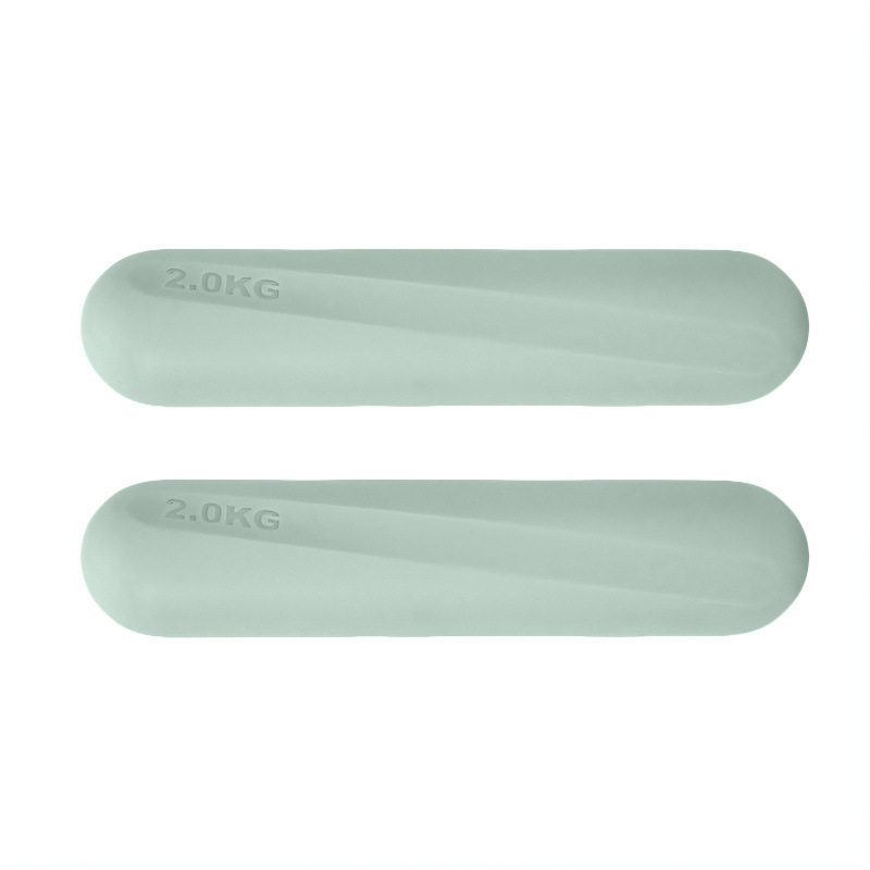 Dumbbell redondo de silicona fijo equipo de fitness yoga pilates entrenamiento de fuerza dumbbell redondo de silicona
