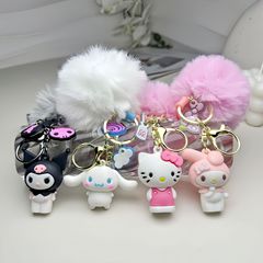 メーカー直販毛玉サンリオキーホルダーアニメkt猫美楽ティクロミかわいいソフトラバーストラップ