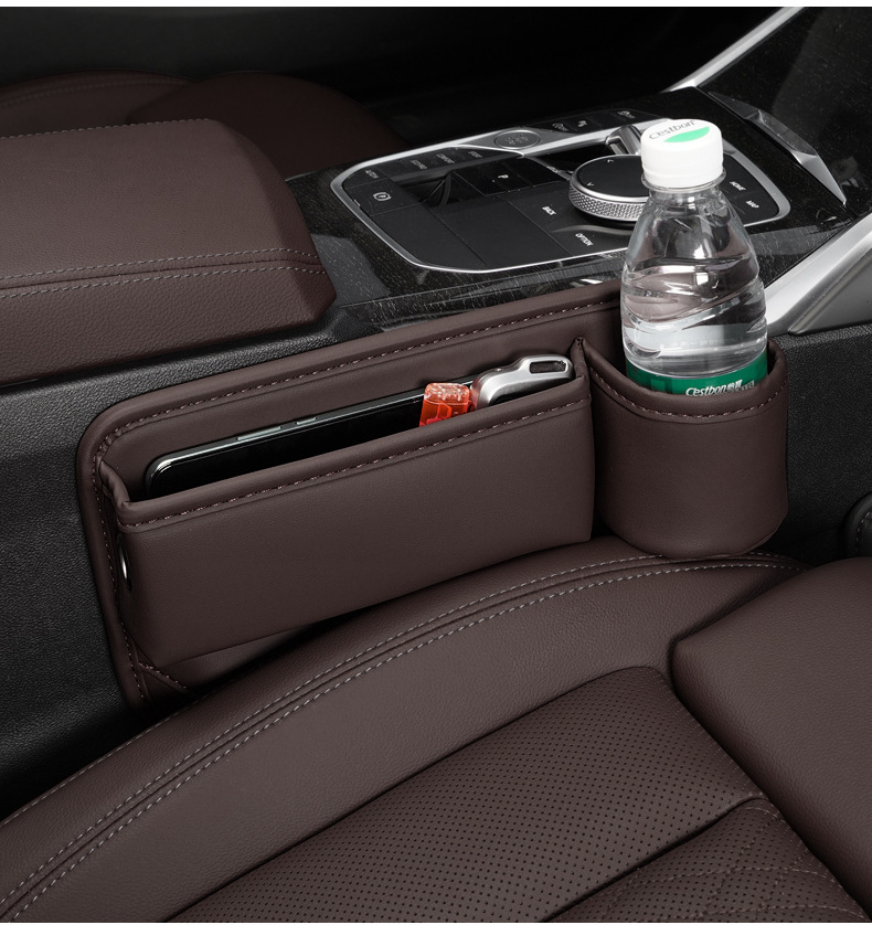Car Seat Gap Storage Box, Multifunctional Storage Bag, Center Console Gap Storage Box, Water Cup Holder, Car Storage