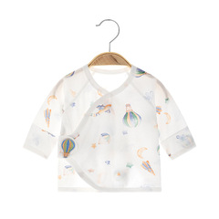 Newborn Baby Half-Back Summer Style Boneless Pure Cotton Ultra-Thin Infant Pajamas Full Moon Monk Suit Baby Top Air Conditioning