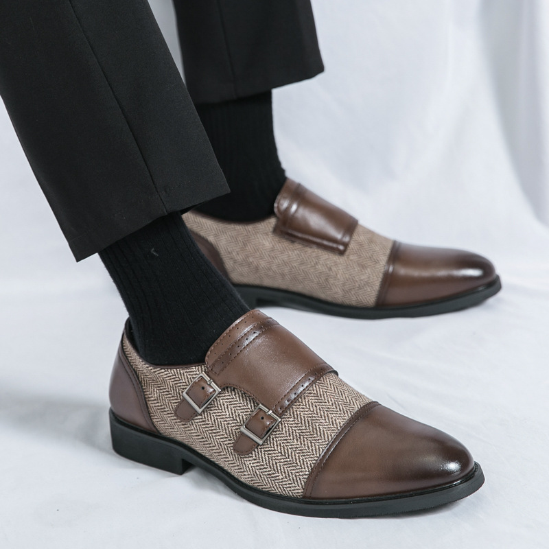 Zapatos de cuero casuales para hombres transfronterizos 46 zapatos de nuevo estilo de gran tamaño Lefu zapatos de moda para hombres de un pie zapatos perezosos al por mayor