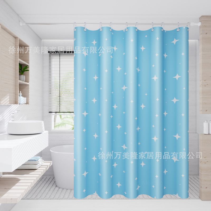 バスカーテン現物カラー3d PEVA防水防かび厚手浴室トイレ入浴遮断カーテンクロスボーダー|undefined