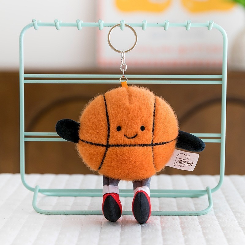 ぬいぐるみサッカーバドミントンビリヤードバスケットボール人形かわいい人形イベントギフトバッグペンダント卸売|undefined