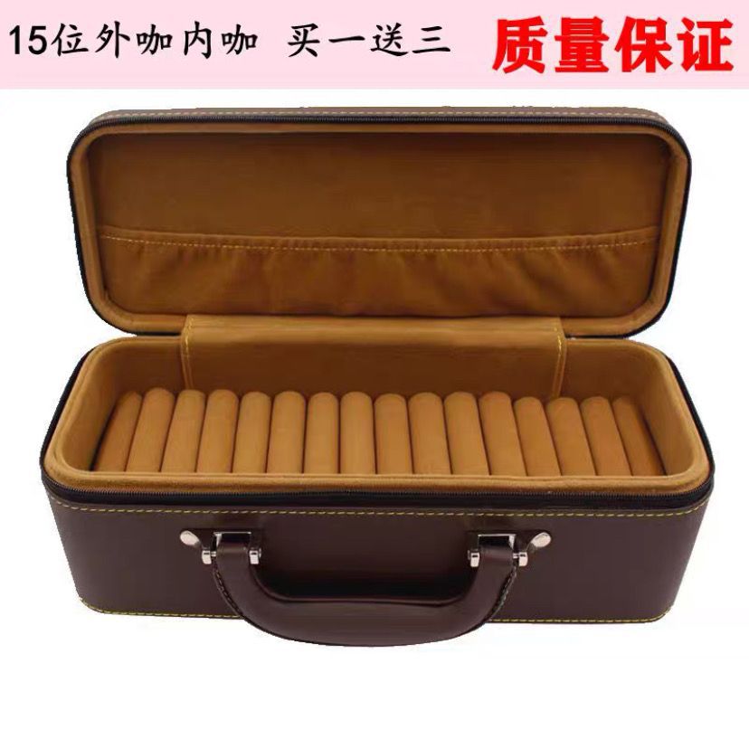 Brazalete caja de almacenamiento 15 dígitos brazalete caja de joyería jade jade caja de oro y plata caja de exhibición caja de joyería portátil caja doméstica