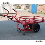 油汽油电动平板三轮车果园工地手推山地农用双轮鸡公车爬麦麦太保