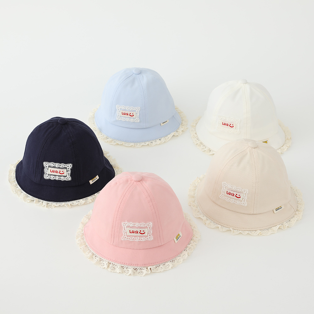 Casual solhatt för barn med spets för vår och höst_voghion.com