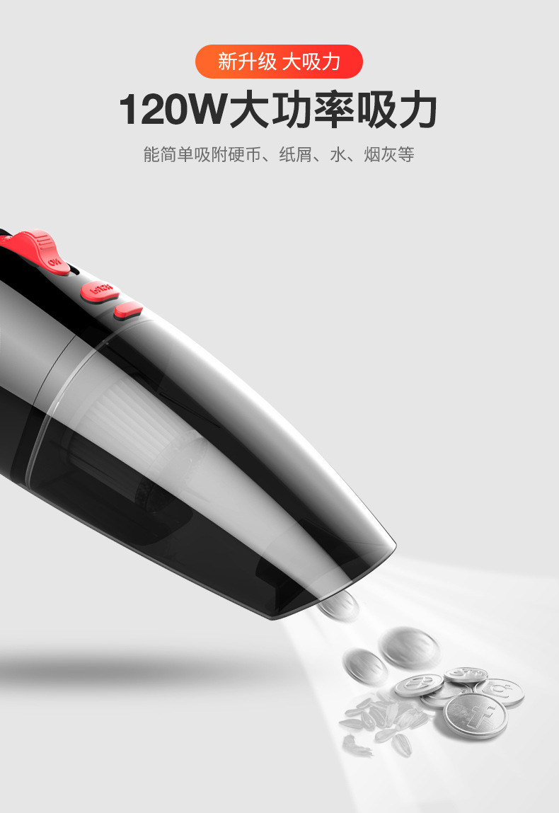 [Premium Selection] Car Vacuum Cleaner Handheld Wireless Car Vacuum Cleaner Small Car Vacuum Cleaner with Super Powerful Suction