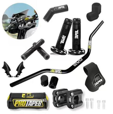 Manuela reducida de motocicleta de carretera CNC modificada para proteger el pecho contra caídas EVO PRO28mm conjunto de mango direccional