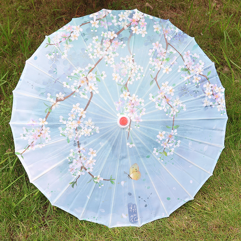 Paraguas de papel aceitado tradicional, estilo chino antiguo, ideal para danza, fotografía o decoración