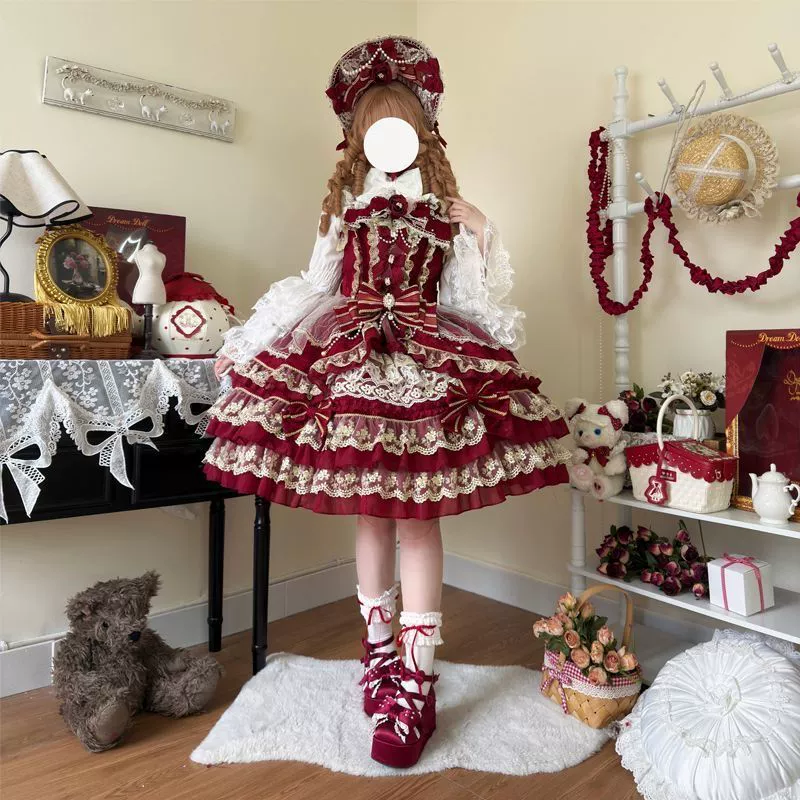 Подлинно-дизайн платье, стиль Лолита, Lolita Jsk