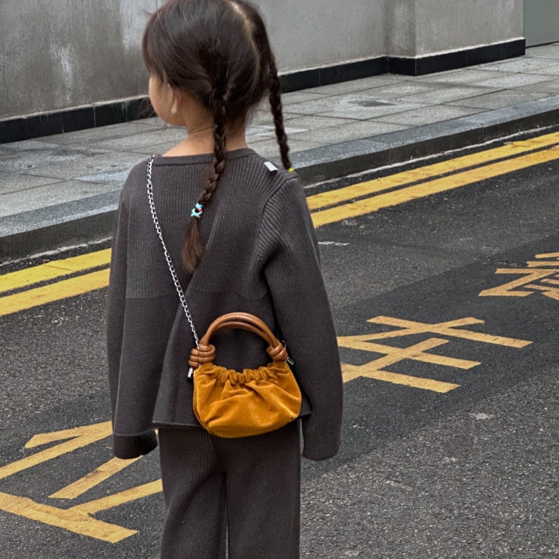 2025 nuevo bolso infantil coreano, mini bolso de ropa de bebé, bolso de hombro para hombres y mujeres, cadena de moda