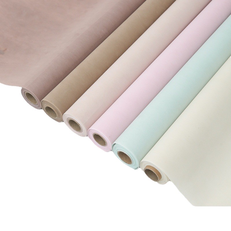 Papel de Regalo de Flores de Terciopelo Nuevo de San Valentín de Huaxi, Material de Envoltura de Ramo Pequeño Estilo Chanel, Papel para Flores