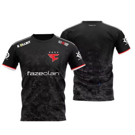 2025 Faze Esports Club Uniform Summer Breathable Men's and Women's Short-Sleeved Round Neck Casual Tops