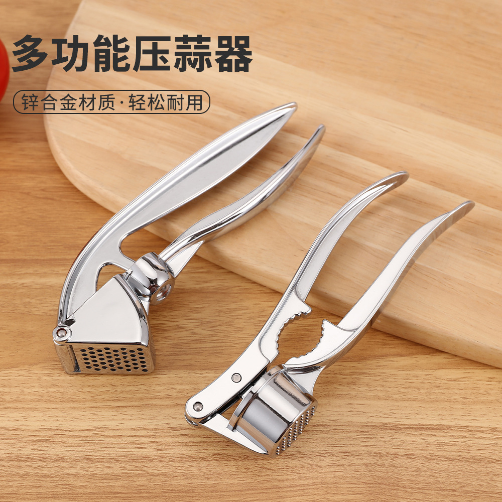Garlic Press, Garlic Masher, Garlic Crusher, Garlic Mincer, Garlic Peeler, Jujube Pitter Tool Cross-Border