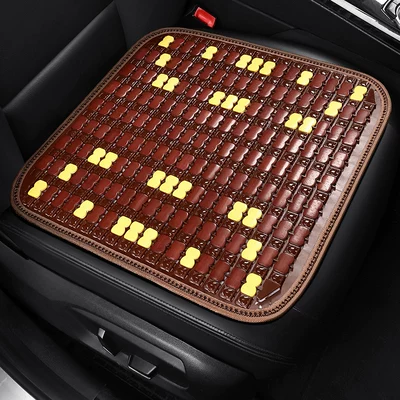 Seat cushion, seat cover Single Bamboo Sheet Breathable Ventilation Car - color-block-business-coffee-square-cushion-upgraded-and-enlarged-bamboo-slices-more
