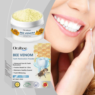 Oralhoe Bee Venom Care Tooth Powder Protects Gums, Freshens Breath, Cleans Teeth, Mild Ingredients Oral Care
