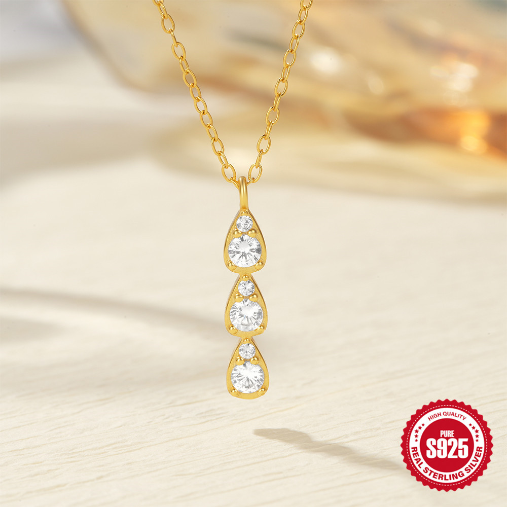 cable chain Chain Type 925 Sterling Silver Geometric Letter Pendant Necklace