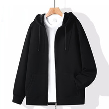 400G加绒开衫卫衣男士春秋冬新款2025新款男生拉链连帽上衣外套潮