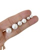 Fashionable brand advanced earrings from pearl, Korean style, silver 925 sample, high-quality style