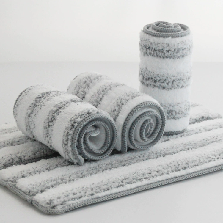 Производитель ленивых плоских швабр с самоклеящейся тканью, полосатых впитывающих сменных губок с жесткой проволокой, оптом, белый цвет