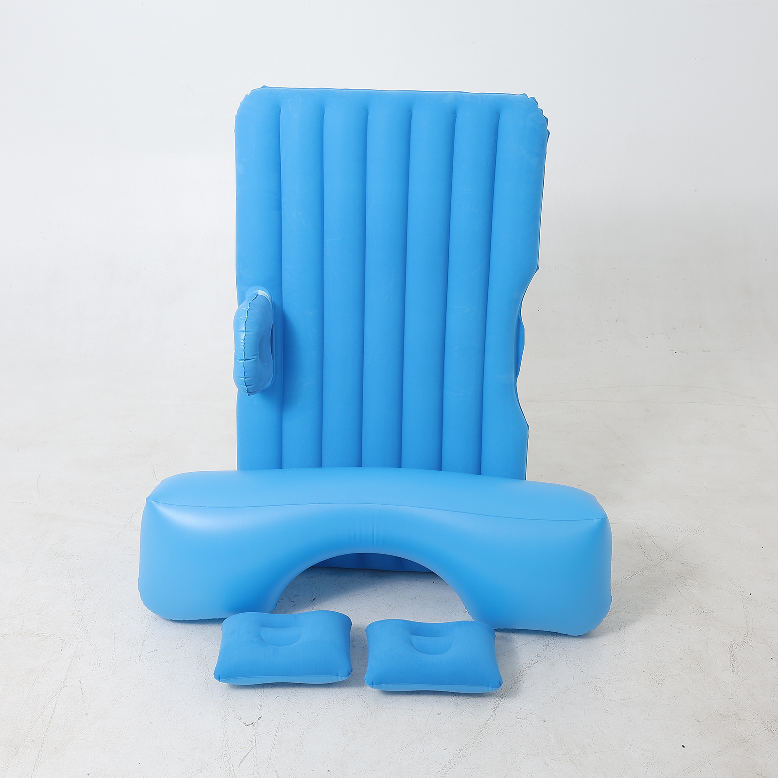 Color Box Cross-Border Spot Car Inflatable Mattress Pvc Flocking Inflatable Car Bed Car Rear Seat Inflatable Bed