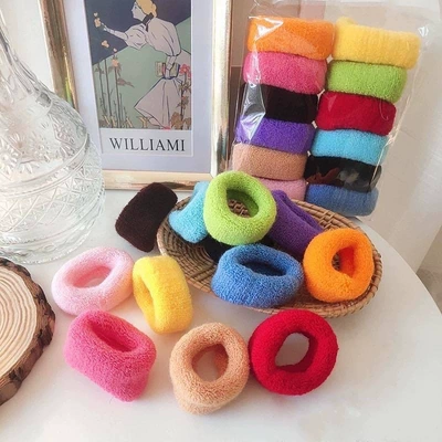 Ring Thick Towel Hair Ring: Saç üçün rezinlər