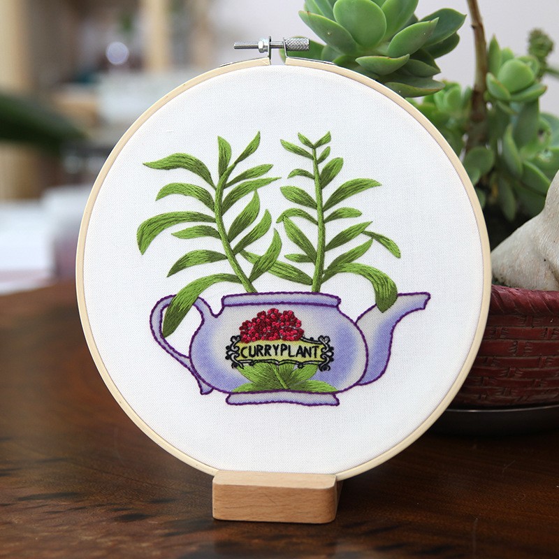 Bordado material de bricolaje paquete Lu bordado hecho a mano tela creativa decoración de estilo europeo flor tridimensional novicio costura colgante pintura