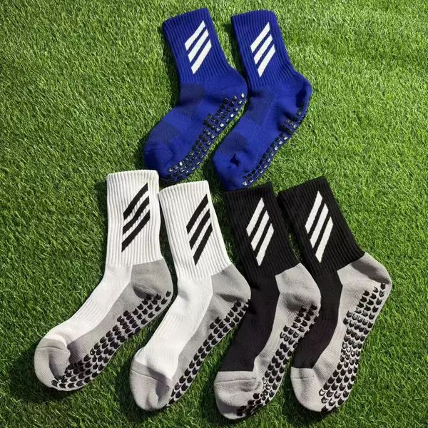 Men's Football Socks with Anti-Slip Grip, Professional Sports Socks, Cycling Socks, Thickened Towel Bottom Long Socks, Training Floor Socks