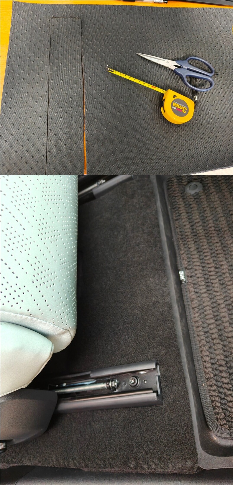 Universal car floor mats, freely cuttable, suede car mats, full coverage upper layer protective mat, can be cut to size, anti-dirt