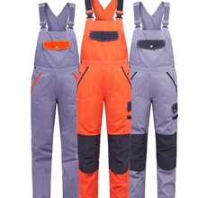 夏季背带裤男机修工多口袋工装裤耐磨结实连体薄款劳保吊带工作服