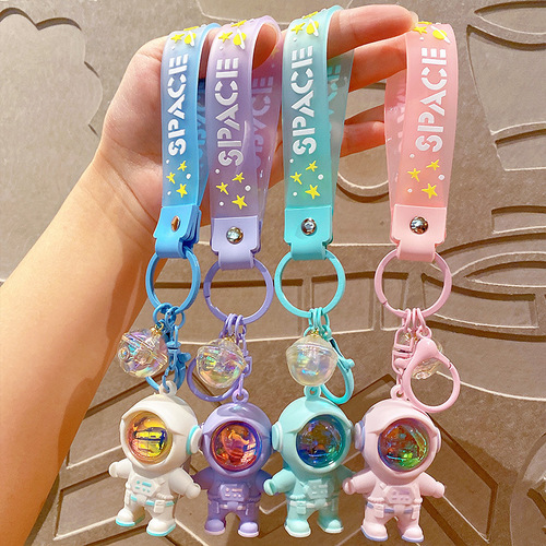 Authentic Astronaut Sunset Atmosphere Light Keychain Pendant Cartoon Couple Schoolbag Ornament Yiwu Small Commodity Wholesale